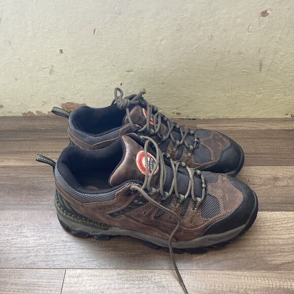 Irish Setter 83104 Two Harbors Leather Waterproof Steel Toe Hiker Mens size 10D